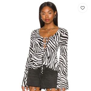 revolve lovewave blouse worn once